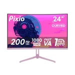 Curved Gaming Monitor 24 1080p 200hz 1ms Pink Pixio Pxc248wavek Inch Refresh Led. Fixed Price $259.99.