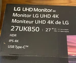 Lg 27uk850-w 27" 4k Uhd Ips Hdr Monitor Usb-c Hdmi Displayport White. Fixed Price $230.00.