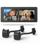 Baby Car Camera For 2 Kids 6.86" 1080p Ips Dual-camera Split Screen Monitor -. Fixed Price $79.98.