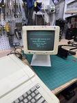 Apple Iic 9" A2m4090 (g090s) Monochrome Monitor On 825-0671-a Stand - Tested. Fixed Price $199.99.