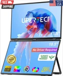 Uperfect 18.5" Dual Portable Monitor 1080p For Laptop Pc Phone Game Console 2025. Fixed Price $189.89.