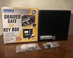 New! Brinks Security Drawer Safe Cash Box Key Lock W/ Tray. Fixed Price $29.95.