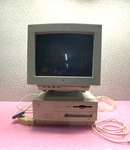 Apple Power Macintosh 7100/80 Computer With Color Plus 14 M1787 Monitor. Fixed Price $399.99.