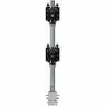 Atdec Heavy Duty Dual Vertical 24-55" Monitor Desk Mount Silver Awms2bt75hs. Fixed Price $312.41.