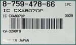 1 Pcs New And Genuine Sony 8-759-478-66 Ic Cxa8070p Cxa-8070 Factory Sealed. Fixed Price $15.00.
