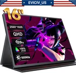 Eviciv 16" 120hz Portable Monitor Usb C Second Screen For Pc Phone Game Console. Fixed Price $69.99.