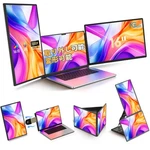 Ngteco 16in Triple Mobile Monitor Fhd 1200p Ips Usb-c Hdmi Foldable. Fixed Price $498.39.