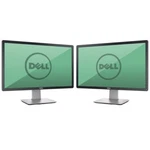 Dual Dell Hp Matching 22"23" Widescreen Lcd Monitors W Stand Cables Vga Gaming A. Fixed Price $49.99.