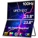 Uperfect 23.8" Fhd 100hz Dual Monitor Adjustable Stand Extender Screen. Fixed Price $369.99.