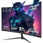 Zza 32" Curved Gaming Monitor Fhd 1ms 240hz Freesync Premium Dp 1.4 Hdmi. Fixed Price $254.99.
