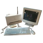Apple Performa: Stylewriter, Keyboard, Monitor, Mouse, Teleport, Mouse & Cables. Fixed Price $190.00.