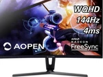 Aopen 32hc1qur 31.5" Wqhd Curved Monitor 144hz Amd Freesync Black. Fixed Price $199.99.