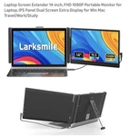 Larksmile 14" Fhd Ips Lcd Portable Dual Monitor Usb-c Extender 1920x1080 Black. Fixed Price $129.98.