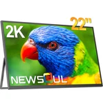 Newsoul 22" 2k Portable Monitor 2560x1440 Freesync Ips Hdr Large Gaming Display. Fixed Price $199.00.