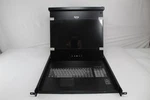 Raritan T1700 17" Rack Mounted Lcd Flat Panel Keyboard Console W Rails T1700-led. Fixed Price $199.99.