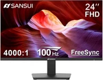 Sansui 24" Fhd Monitor, Model Es-24f2. Fixed Price $50.00.