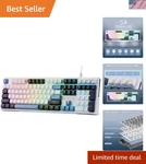 Ultra-responsive K668 Gaming Keyboard - 108 Keys, Rgb Backlit, Water-resistant. Fixed Price $86.99.