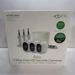 Arlo Vms3330w Security System With 3 Hd Cameras - White. Fixed Price $100.00.