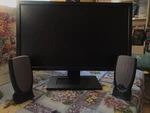 Dell E2311hf Lcd Monitor With Altec Lansing Rev A00 Computer Speakers. Fixed Price $45.00.