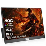 Aoc Portable Monitor 15.6'' Fhd 1080p Ips 125% Srgb, Usbc Hdmi Travel Monitor.... Fixed Price $270.74.