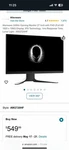 Alienware Aw2720hf 27 Inch Widescreen Lcd Monitor. Fixed Price $165.00.