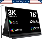 Eviciv 16" Oled Portable Monitor 3k 120hz Switch Display Gaming Screen For Xbox. Fixed Price $239.99.