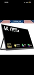 Eviciv 17.3" 120hz Portable Monitor 4k 100%dci-p3 Gaming 1500:1 For Xbox Switch. Fixed Price $125.00.