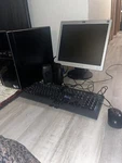 Hp L1706 Monitor, Dell Inspiron Computer, Keyboard, Mouse, And Speaker Set. Fixed Price $250.00.