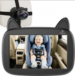 Kayoura Baby Car Mirror Camera Monitor 1080p Night Vision Wide Angle Black. Fixed Price $23.89.