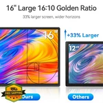 Dzvw 16" 2.5k Portable Monitor Qhd Laptop Screen Extender Usb C. Fixed Price $189.99.
