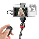 Selfie Monitor Screen For Iphone, 4k 30fps Vlog With Bluetooth Remote. Fixed Price $67.80.