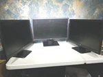 Monitors 23" (x3). Fixed Price $145.00.