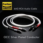 Audiophile Balanced Cable Silver Plated Occ Carbon Fiber Rhodium Plugs Xlr/rca. Fixed Price $55.00.