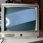 Ibm Pcjr 4863 14" Vintage Color Computer Monitor Powers On. Fixed Price $115.00.