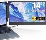 Apildella 14'' Laptop Screen Extender 1080p Portable Dual Monitor. Fixed Price $130.00.