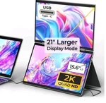 Yubwvo Portable Dual Monitors, 15.6 2k Screen Monitor For Laptop Win/linux. Fixed Price $299.99.