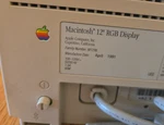 Working! April 1991 Vintage Apple Macintosh 12" Rgb Display M1296!. Fixed Price $94.00.