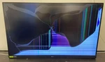 Lg 32gn50t-b Ultragear Fhd Gaming Monitor G-sync Compatible 32" Cracked No Stand. Fixed Price $59.99.