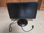 Viewsonic 20in Lcd Widescreen Monitor With Power Cord & Stand Vg2028wm. Fixed Price $30.00.