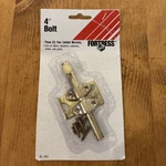 Fortress Surface Slide Bolt Brass Plated Steel 4" Bl302 For Door Window Gate Vtg. Fixed Price $16.99.