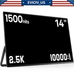 Eviciv 2.5k Portable Gaming Monitor 14" 2560*1600 Qhd For Laptop Pc Mac Ps6 Xbox. Fixed Price $89.99.
