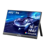 Arzopa 16.1" Fhd Ips Display 144hz 13ms Portable Gaming Monitor - Black Z1fc. Fixed Price $79.99.