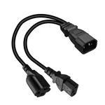 Toptekits C14 To C13+nema 5-15r Y Splitter Power Plug Cord, Single Iec 320 C1.... Fixed Price $21.18.