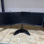 Dual (2) Hp Le1851w 18.5" Widescreen Lcd Monitor W/ Stand. Fixed Price $79.99.