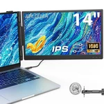 Apildella 14'' Dual Laptop Screen Extender, 1080p Fhd Extended Monitor.... Fixed Price $213.66.