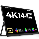 Eviciv 19" Portable Monitor 4k 144hz Qled Display Kickstand For Xbox Ps5. Fixed Price $289.99.