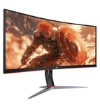 Aoc - Cu34g2xp 34" Va Curved Gaming Monitor, Wqhd (3440x1440), 180hz, 1ms, Black. Fixed Price $350.00.