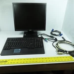 Acer V173b 17" Lcd Monitor 100-240vac W/ Adesso Ack-730pb Keyboard & Cables. Fixed Price $62.06.