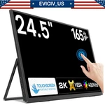 Eviciv 24.5" Touch Portable Monitor Ips Hdr 16:9 2560*1440 Qhd Hdmi Usb C For Pc. Fixed Price $239.99.