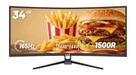 Lxz Lx34zc 34 Inch Curved Gaming Monitor Uwqhd 3440x1440 165hz. Fixed Price $369.99.
